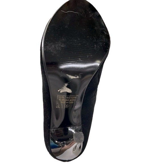 Nancy Li Beaded Knee High Heeled Boot - Picture 4 of 5